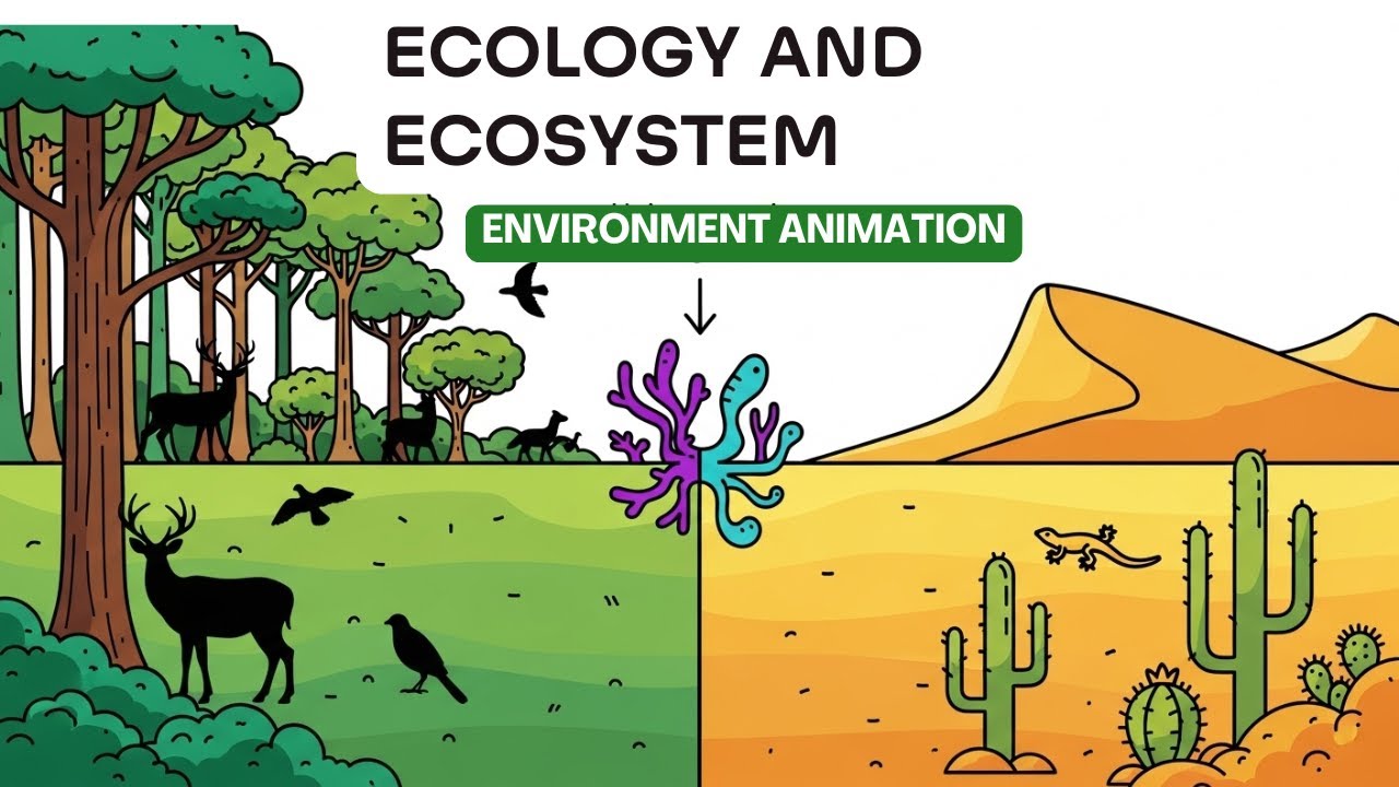 Ecology & Ecosystem Explained | Environment Full Concept in Animation | UPSC, UPPCS, SSC, Banking