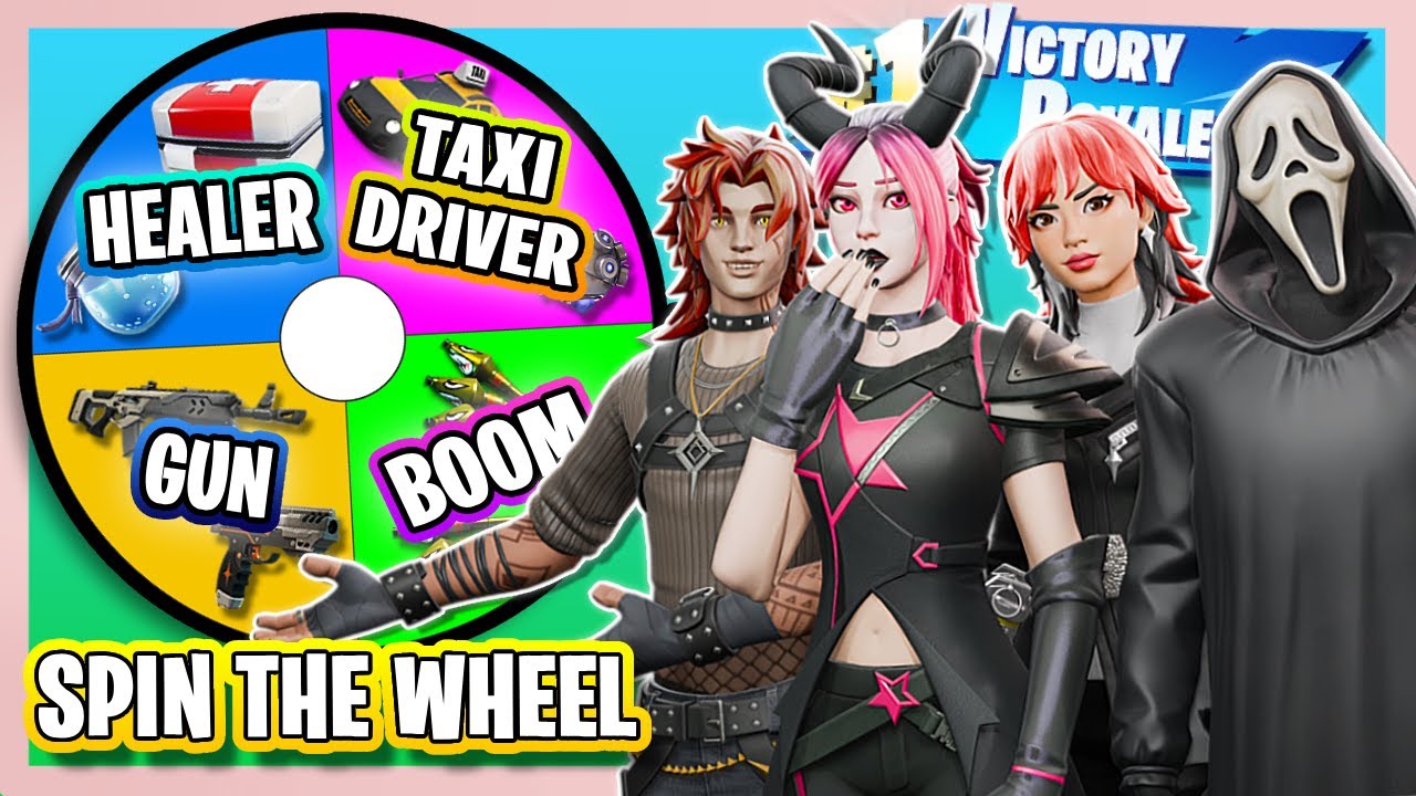 What If Fortnite Had ROLES?  SPIN THE WHEEL Challenge!