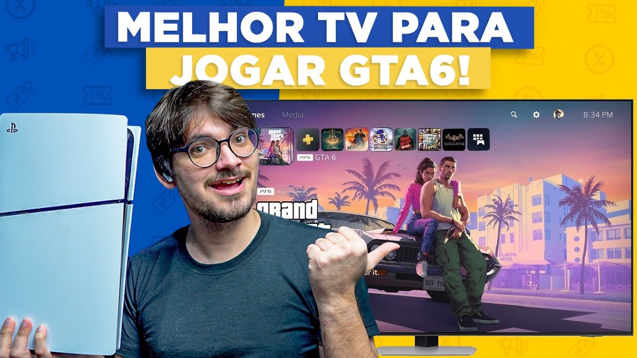 QN90D - A Smart TV ideal para JOGAR GTA 6 em 2025! (testando na prática)