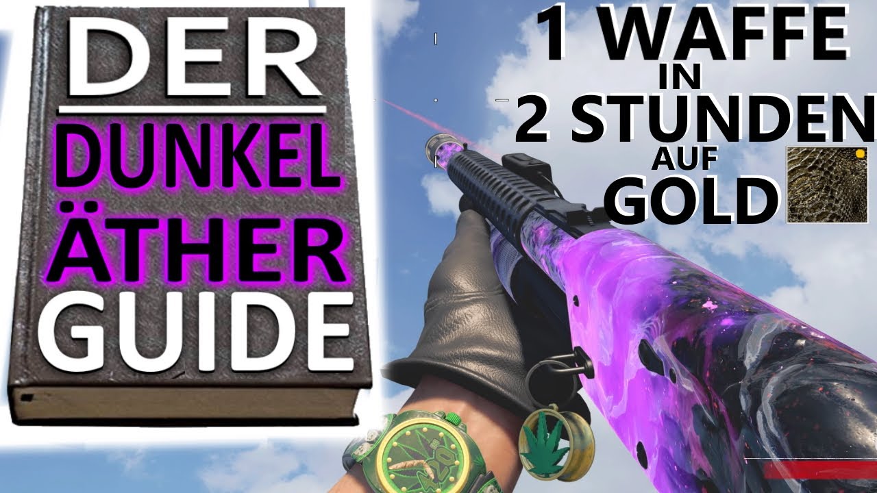 DER Dunkel Äther GUIDE - 1 Waffe in 2 Stunden auf Gold | Call of Duty Black Ops Cold War  Deutsch