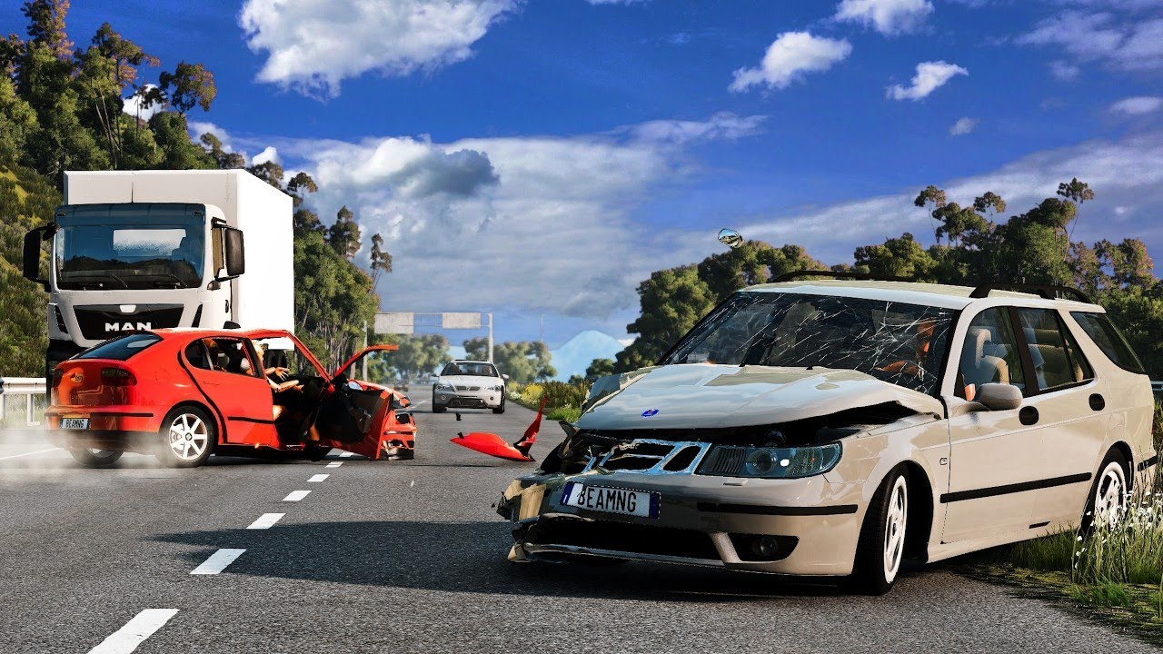 Car Crash At Hight Speed | | BeamNG.drive #13
