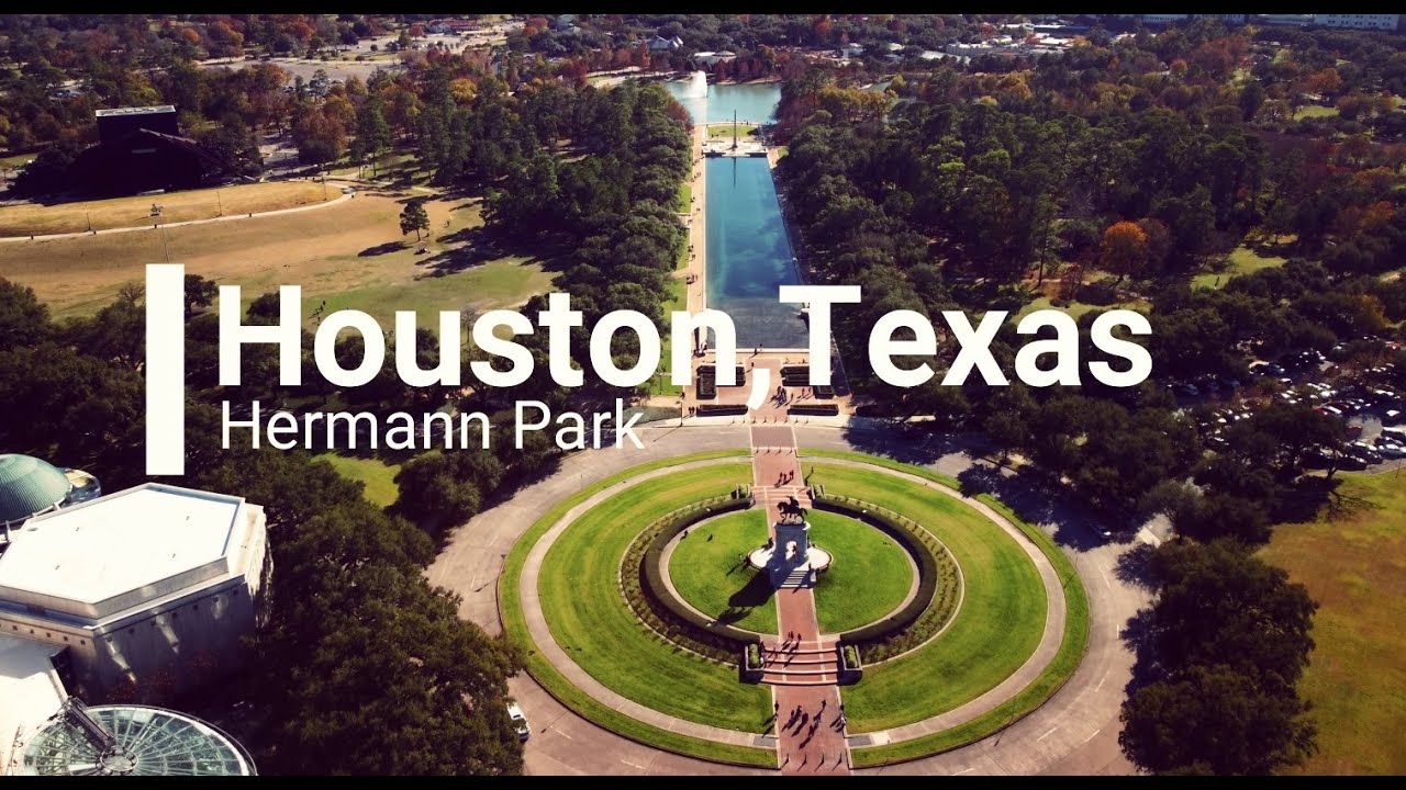 Hermann Park, Houston Texas | 4K Aerial Drone Footage