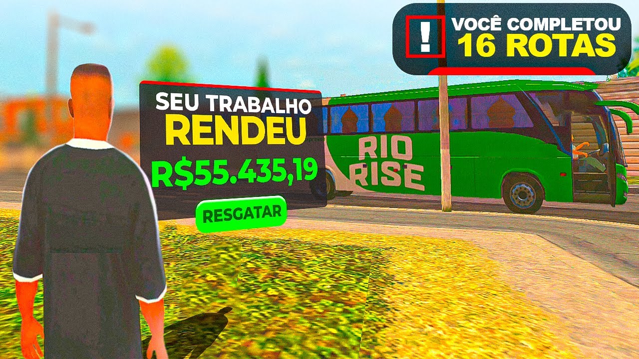 🤑 DESCUBRA O SEGREDO DOS MOTORISTAS DE ÔNIBUS NO RIO RISE (NOVO GTA RP MOBILE)