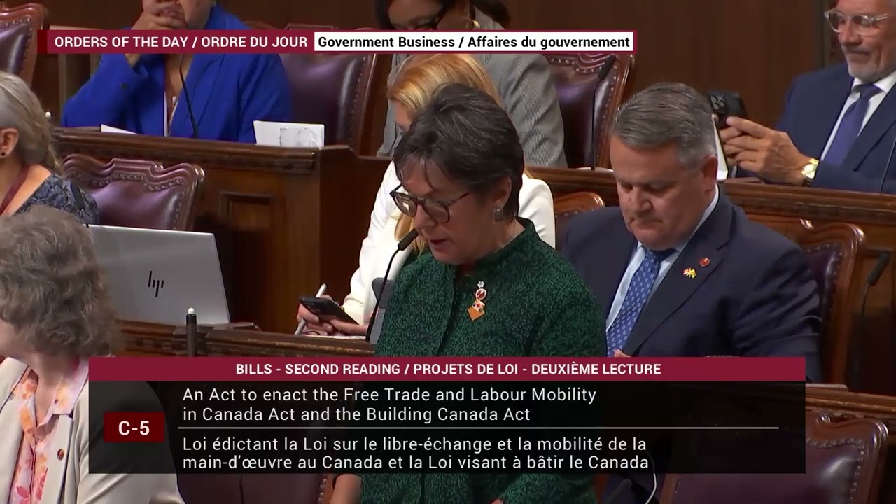 Bill C-5 (One Canadian Economy) Senate Speech