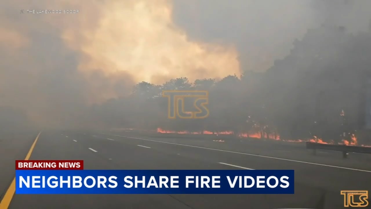 Neighbors share videos of Jones Road Wildfire in New Jersey