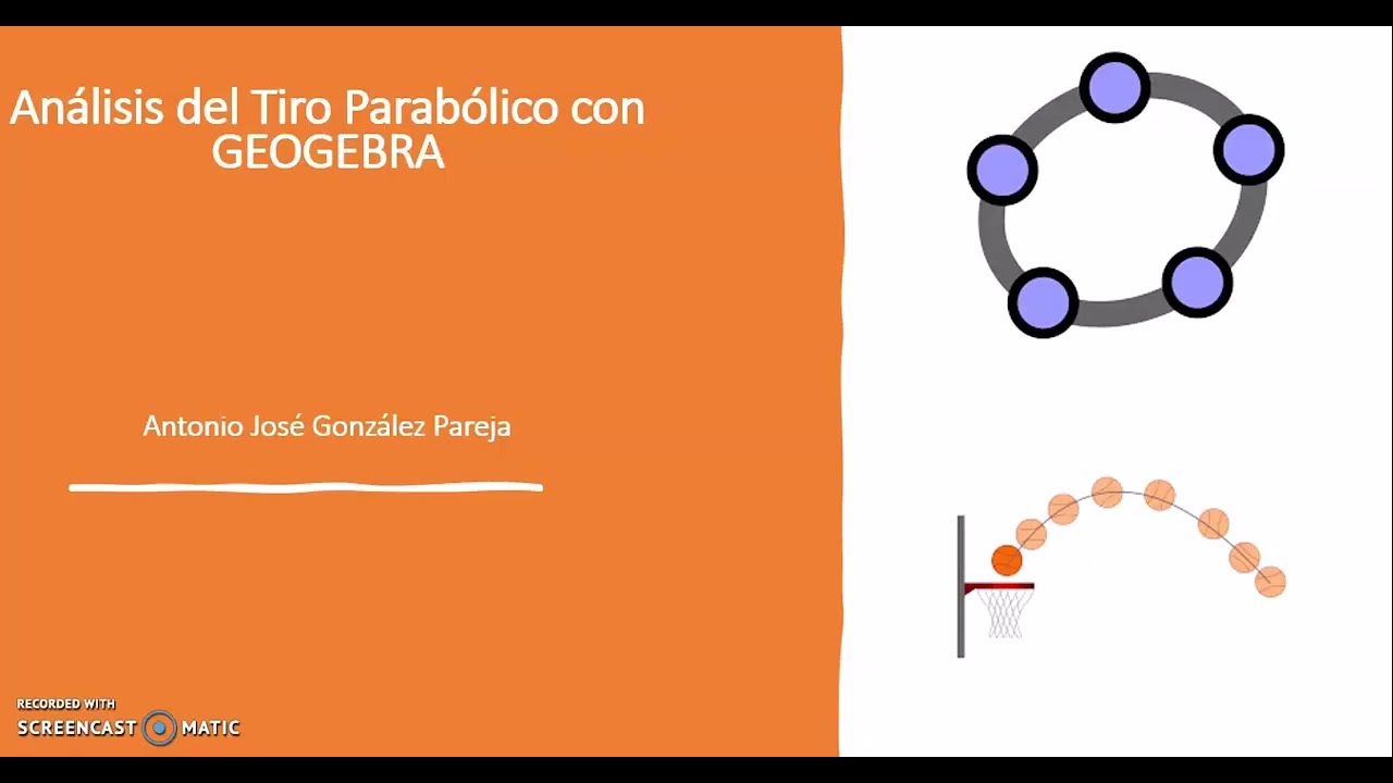 Tiro Parabólico con Geogebra
