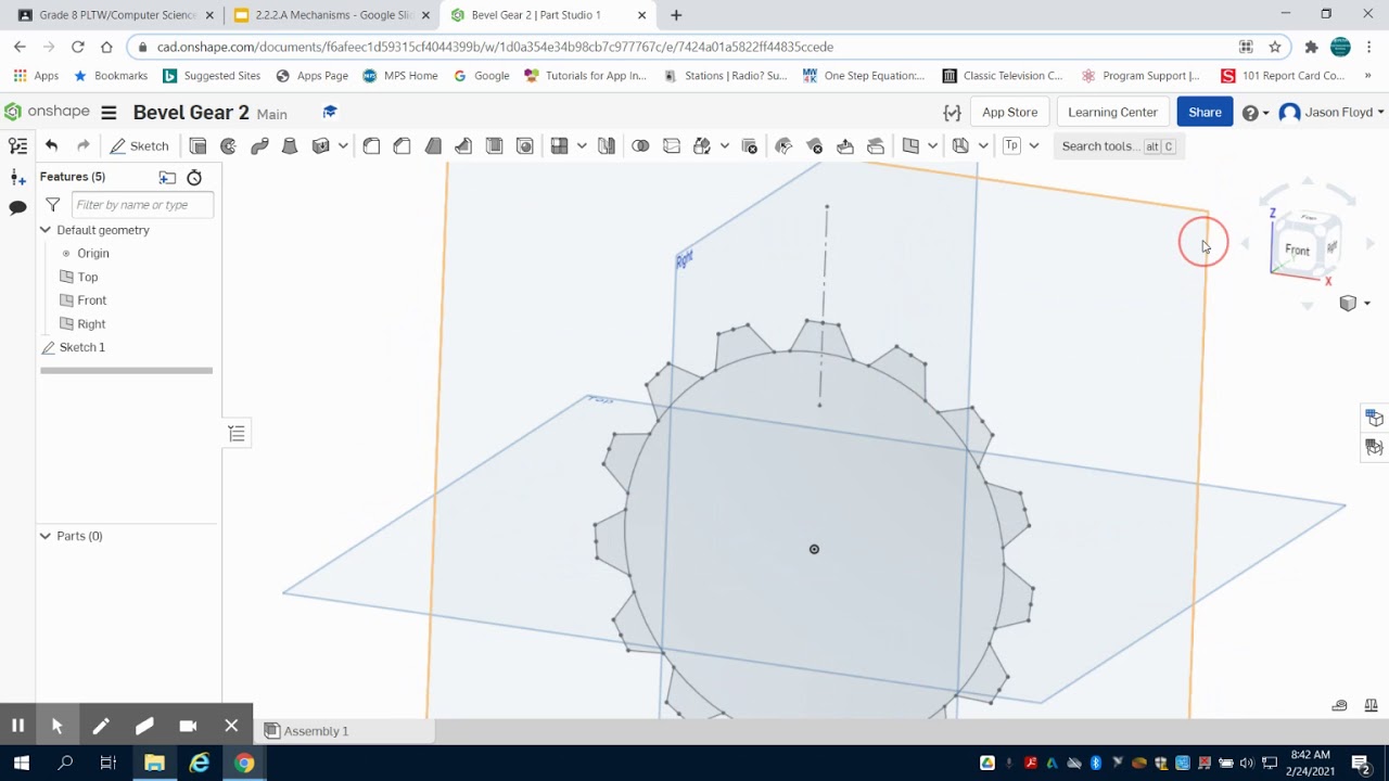 Bevel Gears #1 Onshape PLTW