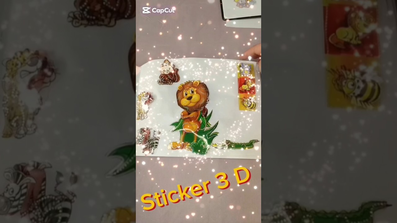 3D Wild Animals Stickers