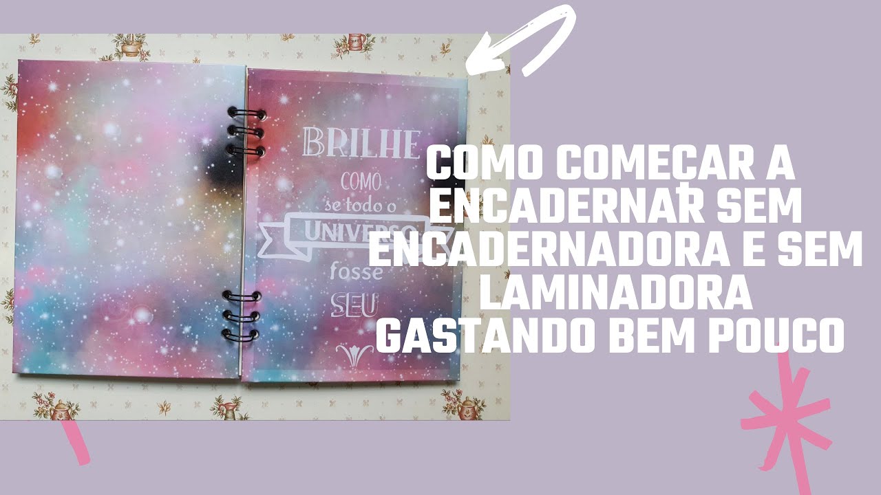 Encadernação raiz.. Sem encadernadora e sem laminadora! Vem que eu te mostro.