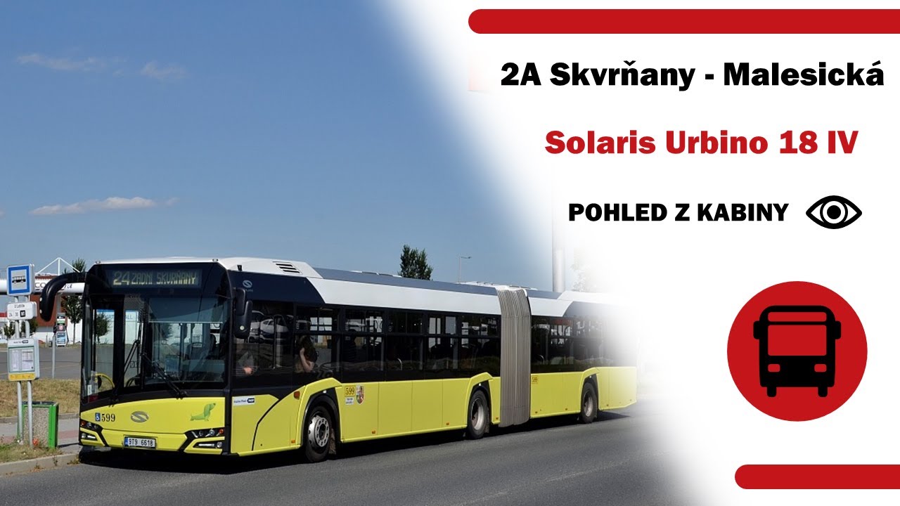 Linka 2A Skvrňany - Malesická a zpět