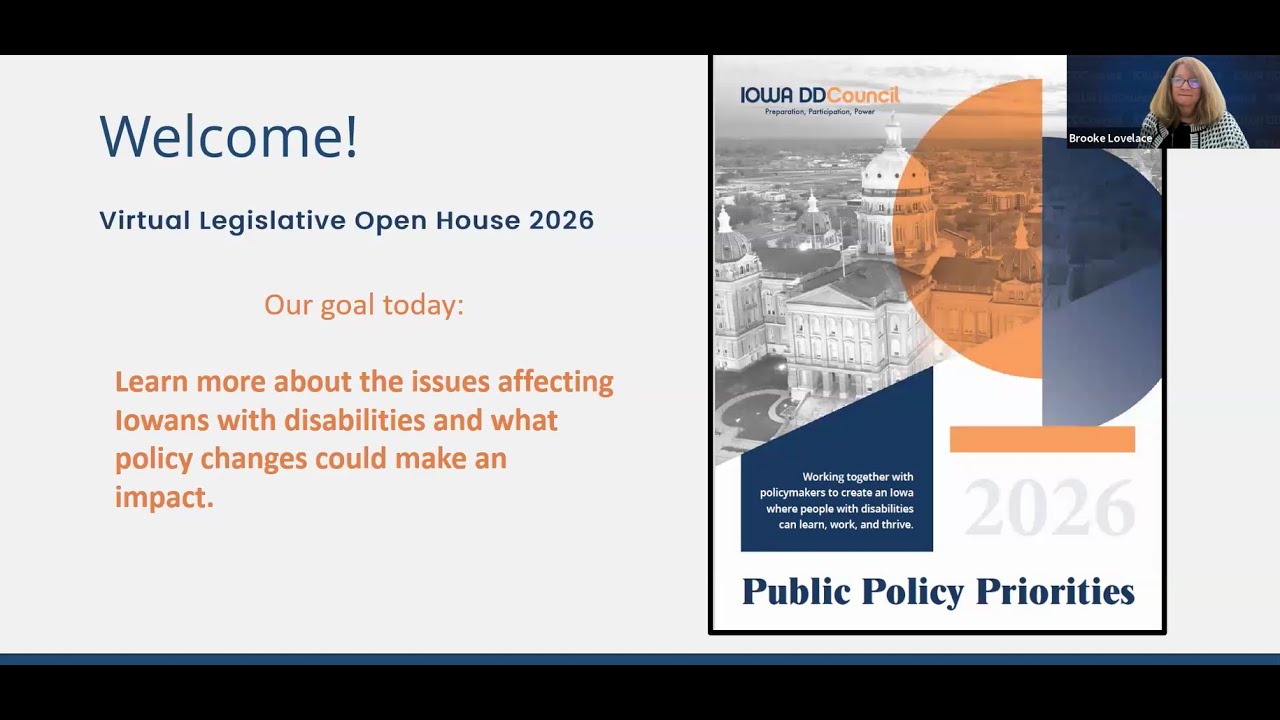 2026 Iowa DD Council Virtual Legislative Open House