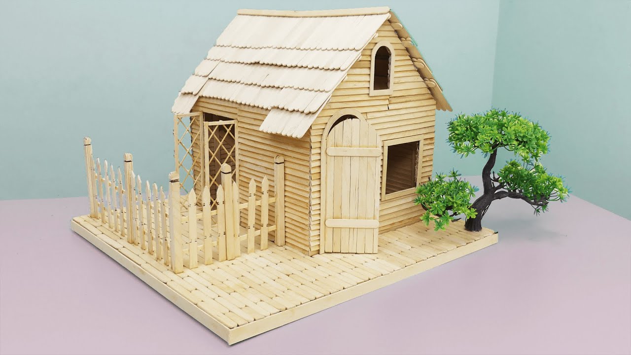 How to Make a Cute House 2021 By Using Popsicle Stick