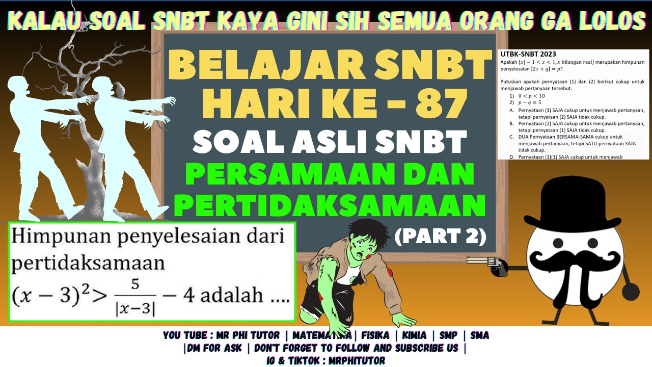 Day 87 Belajar SNBT–Ga Masuk Akal Soal Begini Masuk di SNBT (2) #snbt #belajaronline #utbk #snbt2026