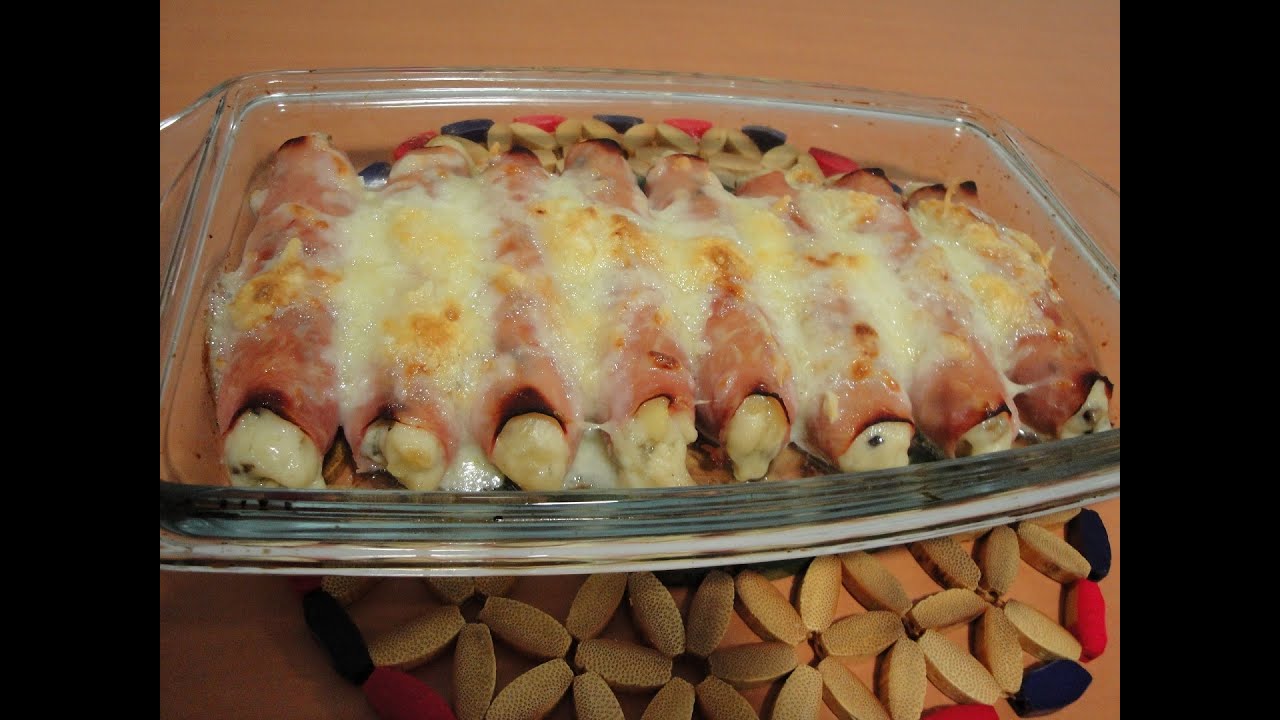 RECETA CANELONES de JAMÓN YORK rellenos de CHAMPIÑONES | cómo cocinar canelones SIN PASTA
