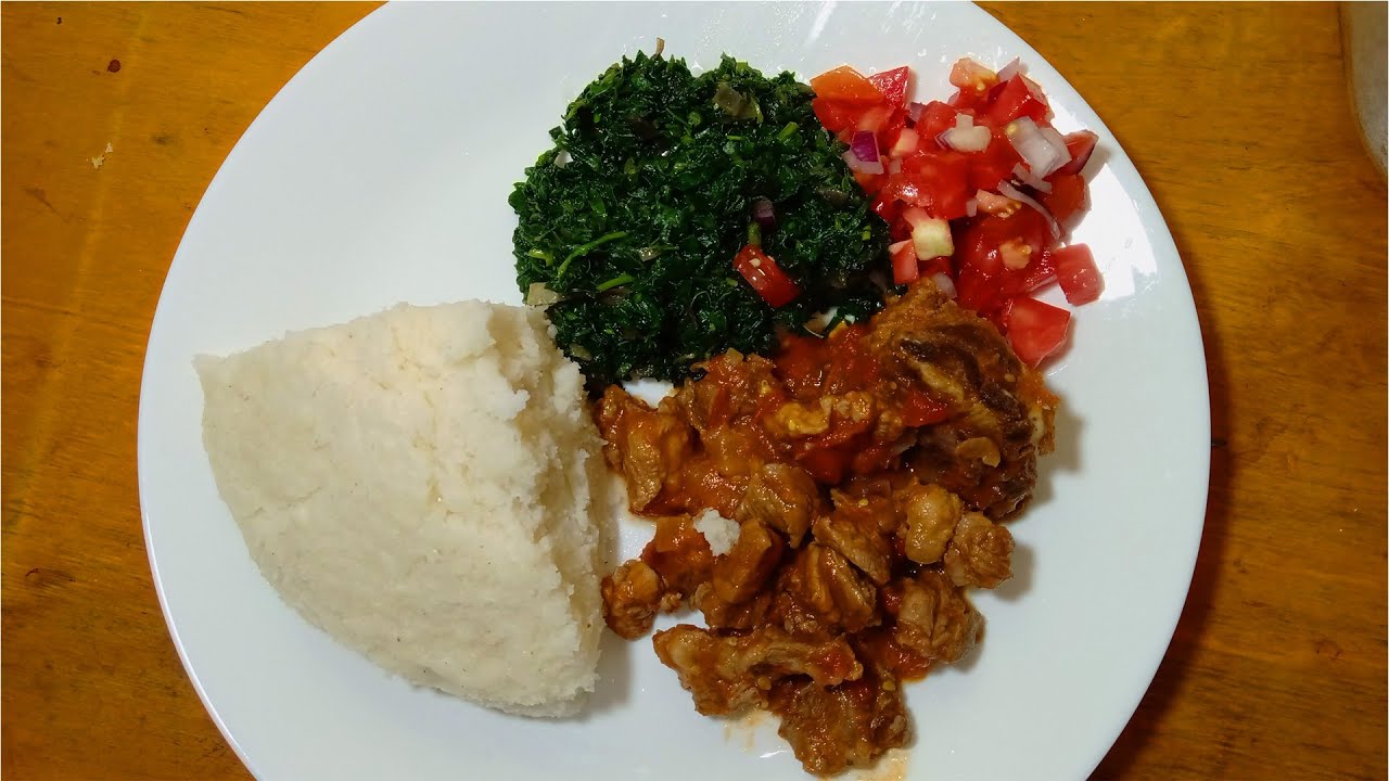 HOW TO COOK BEEF WET FRY AND KIENYEJI GREENS.| #UGALI