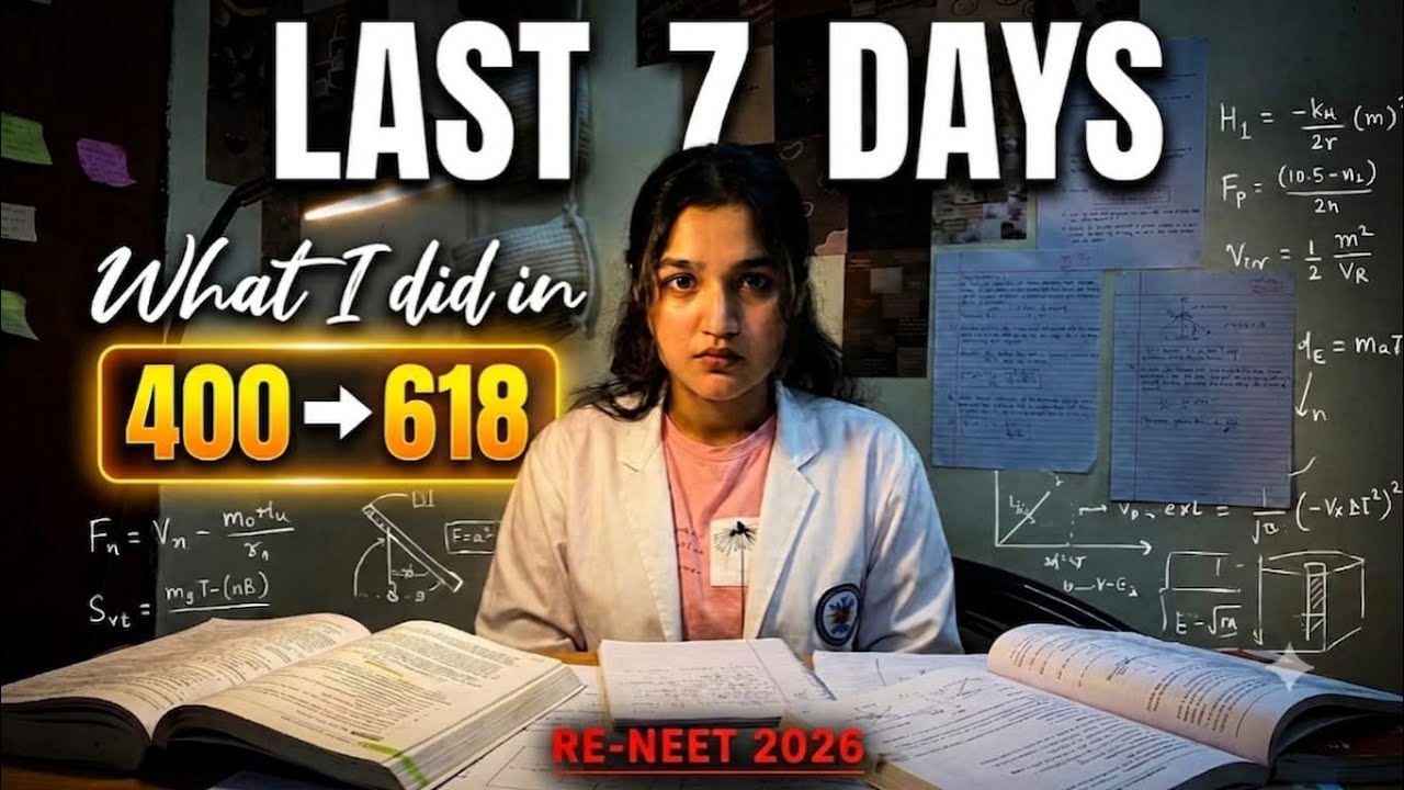 What I did in LAST 10 DAYS to score 618 from 400 #neet2026 #reneet2026