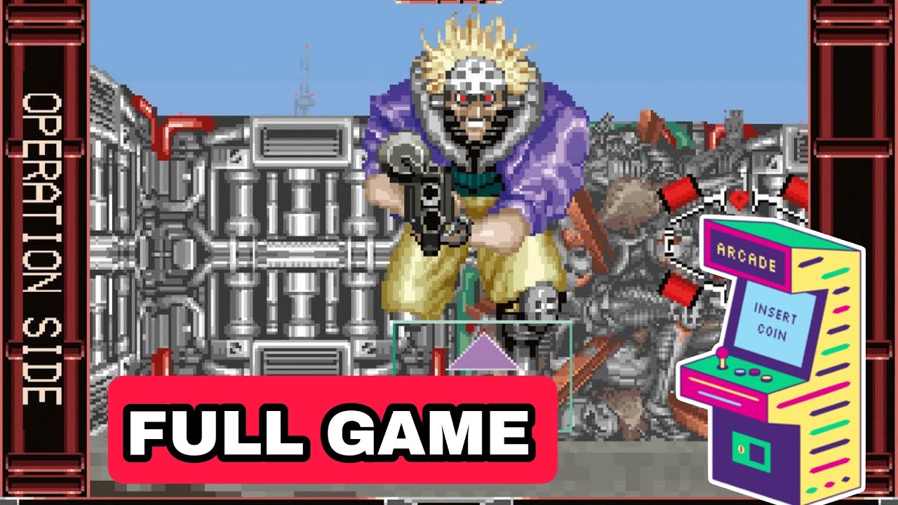 Gun Buster (1992) Gameplay Walkthrough FULL GAME [ARCADE]