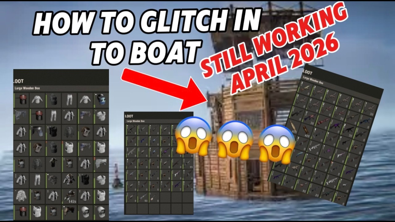 (NOT PATCHED) HOW TO GLITCH INTO ANY BOAT IN RUST AND GET LOADED