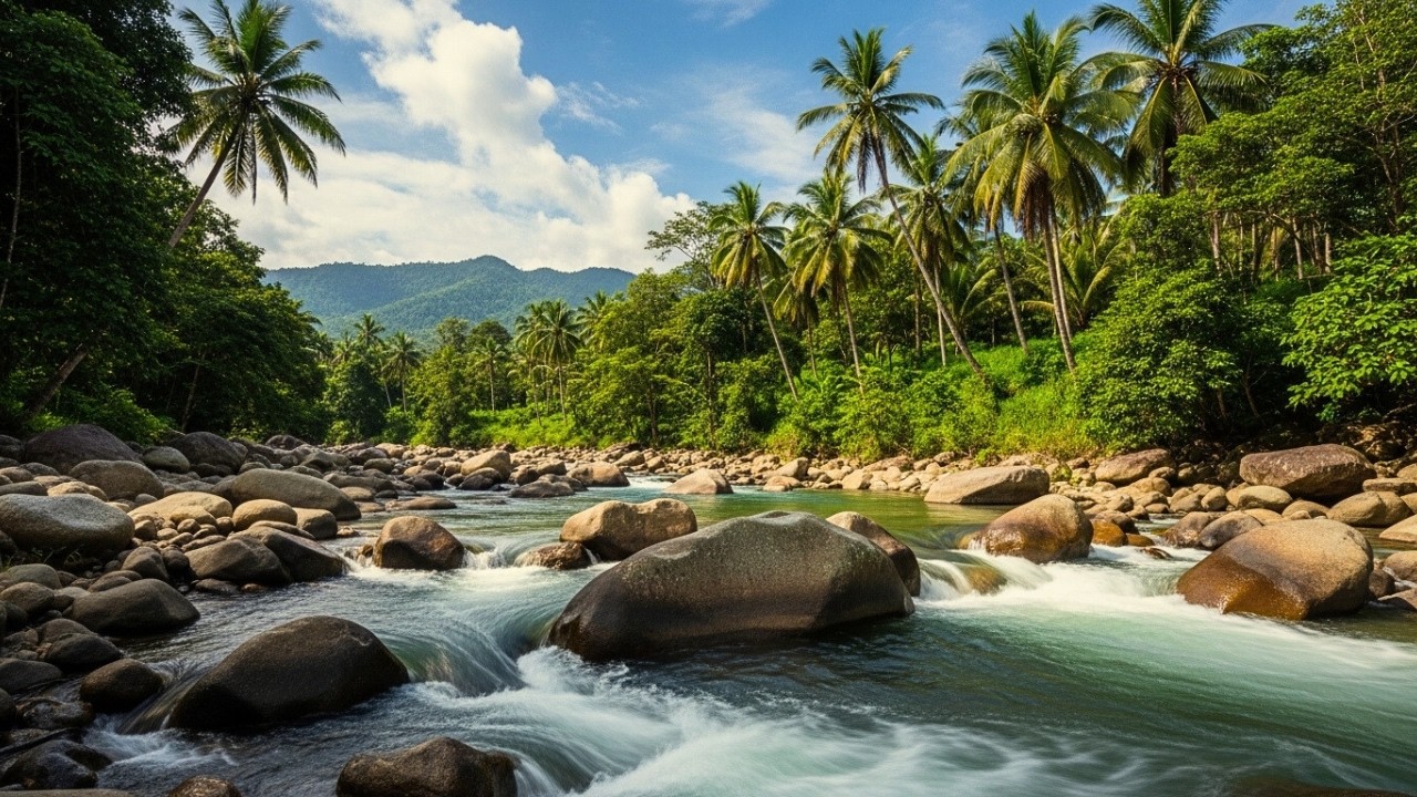 Peaceful Jungle River Flow for Deep Sleep, Insomnia Help, Meditation, and Night Relaxation Sounds