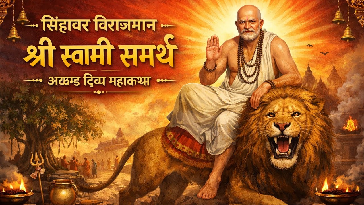 “सिंहावर विराजमान श्री स्वामी समर्थ – अखंड दिव्य महाकथा”