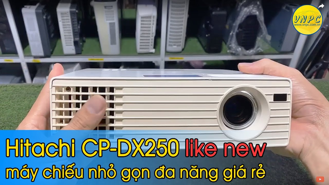 Đánh giá Hitachi CP-DX250 cũ giá rẻ | Máy chiếu nhỏ gọn đa năng giá rẻ | Maychieucu.com