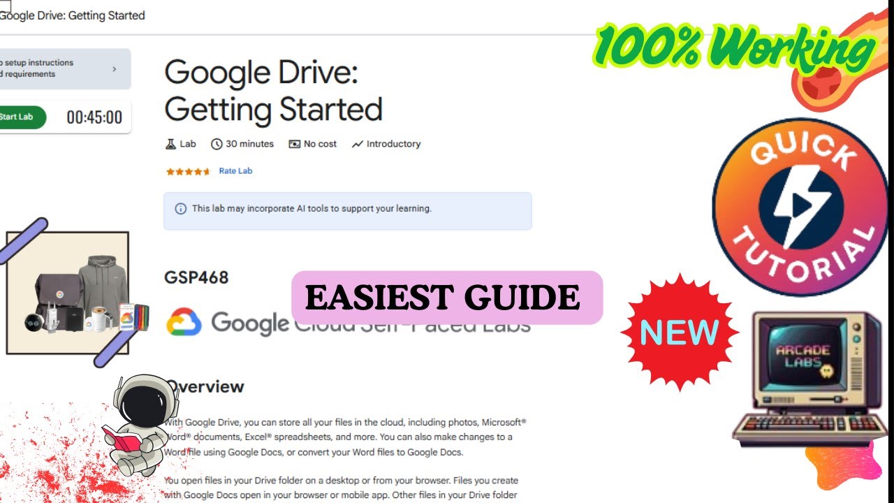 Google Drive: Getting Started |Step By Step Guide |#GSP468 #qwiklabs #arcade_facilitator