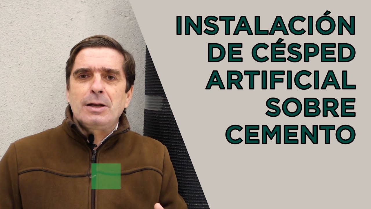 COMO instalar cesped Artificial Sobre CEMENTO  HORMIGON - ARMON ® Cesped