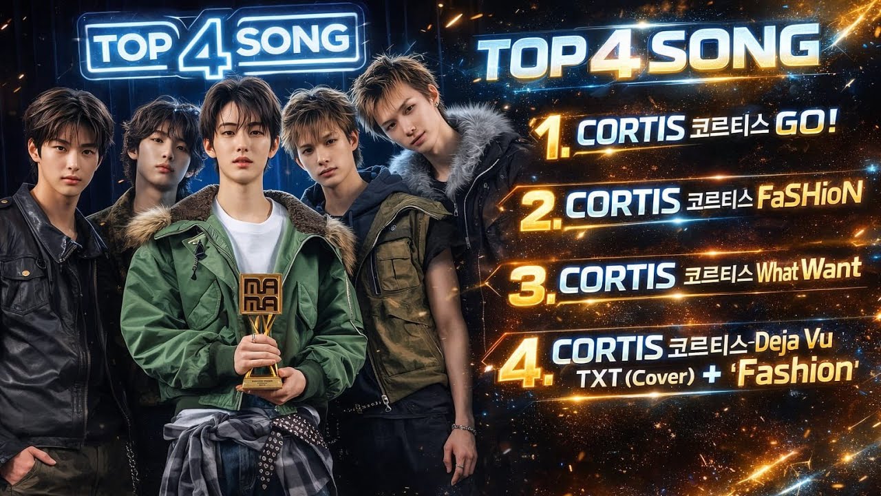 CORTIS 코르티스 TOP 4 SONG CORTIS KPOP IDOL 🔥 GO! – FASHION – WHAT YOU WANT – DEJA VU (TXT COVER)