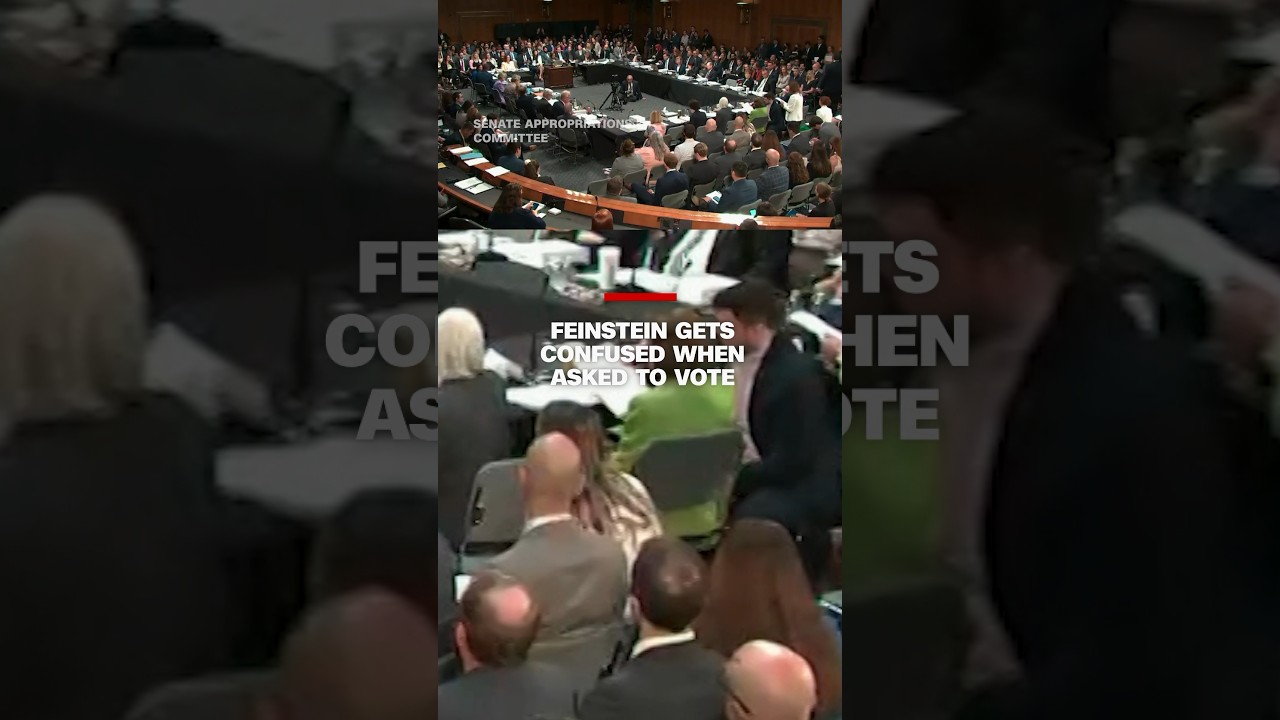 Sen. Dianne Feinstein (D-CA)) appears to get confused when asked to vote on a bill #cnn #news