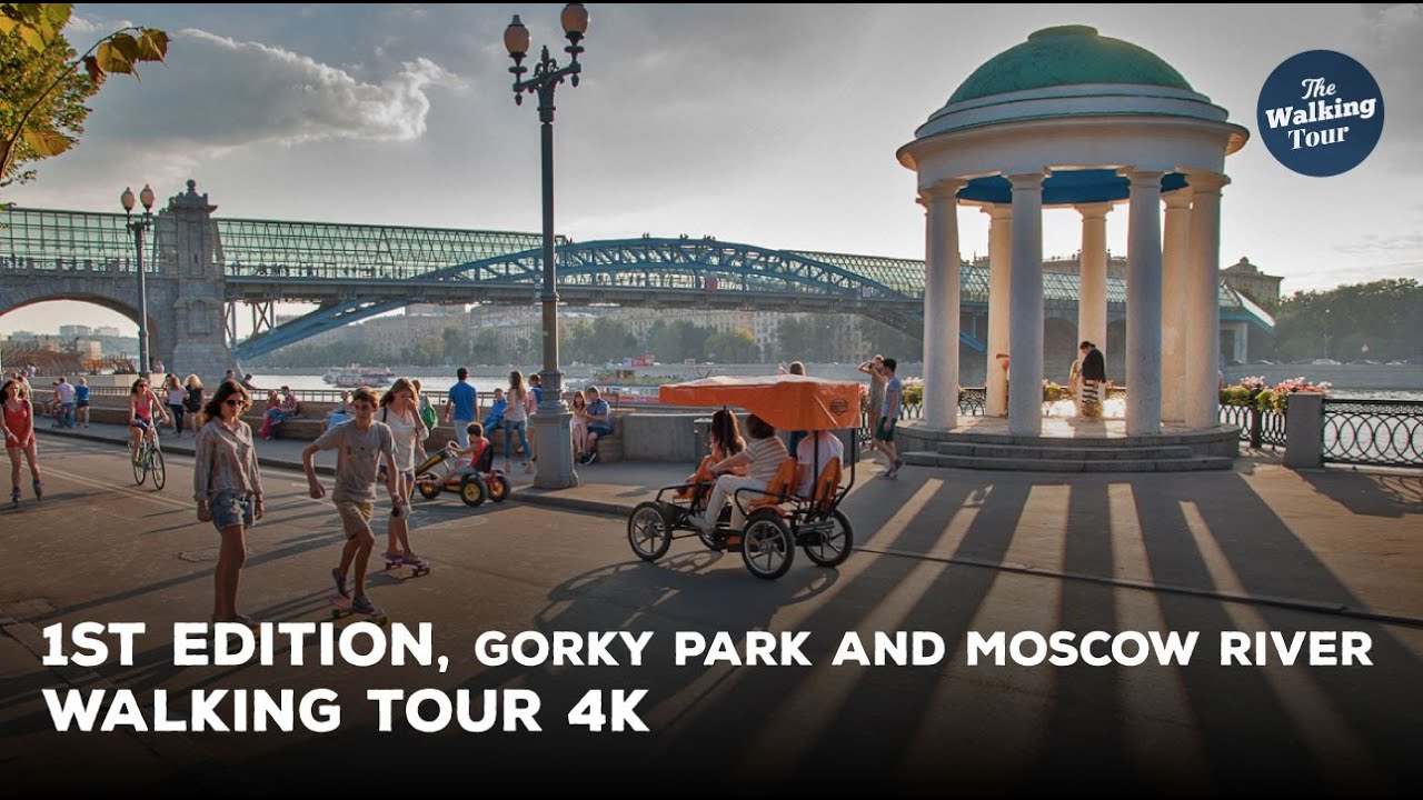 Walking Tour 4K | Gorky Park and Moscow River  