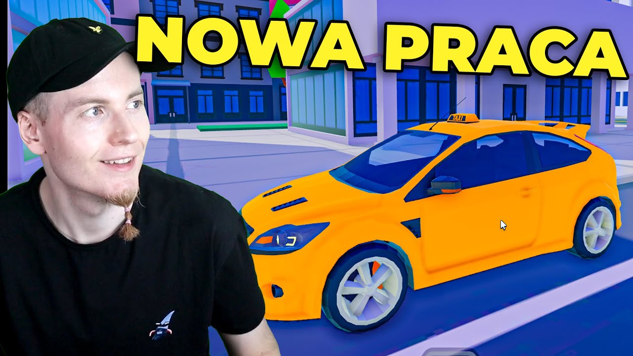 ZACZYNAM PRACĘ TAKS&Oacute;WKARZA NA NOWYM SERWERZE - Hogaty w Roblox - Taxi Boss