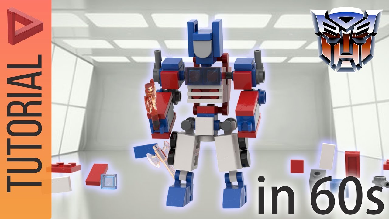 LEGO Mech : Optimus Style Mech Transformer G1 Building Tutorial Animation🤖#legomoc #legomech