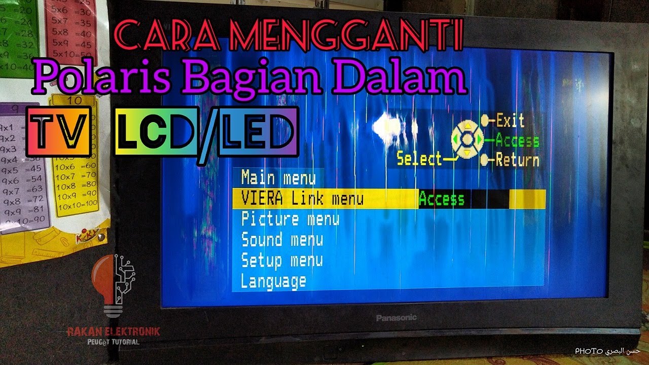 cara mengganti Polaris TV LCD/LED #polaris #dalam #90° #panasonic #32inch