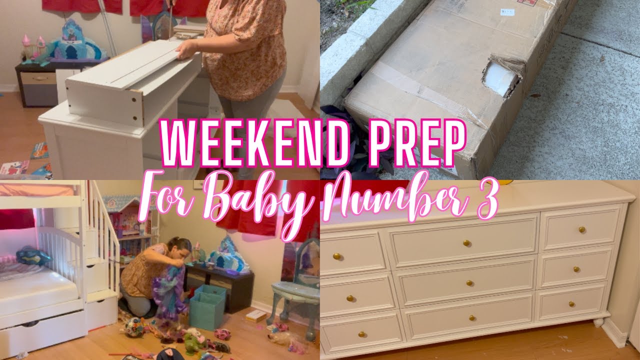 WEEKEND CLEAN WITH ME AND PREP FOR BABY NUMBER 3 | CLEAN WITH ME | CLEANING MOTIVATION | REAL LIFE