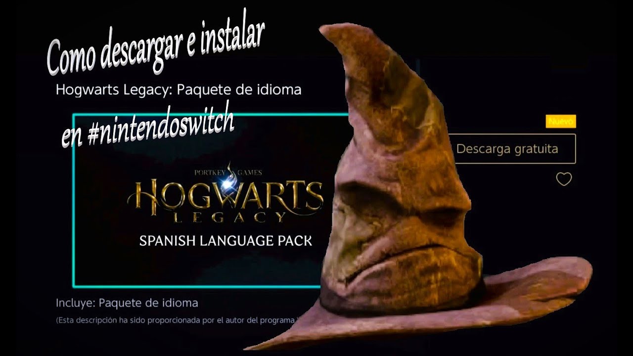 Como descargar e instalar el Paquete de Idioma Hogwarts Legacy en #nintendoswitch #hogwartslegacy 🥰