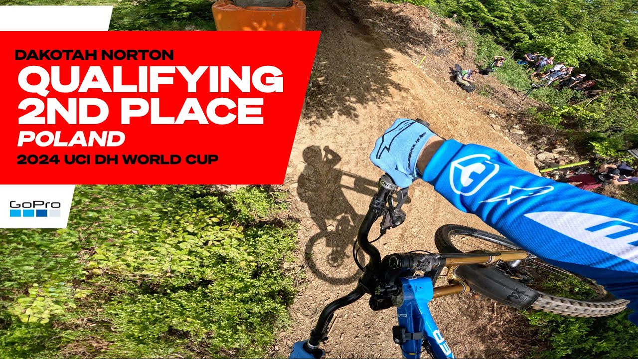 GoPro: P2 Qualifying Run for Dakotah Norton in Poland - '24 UCI Downhill MTB World Cup