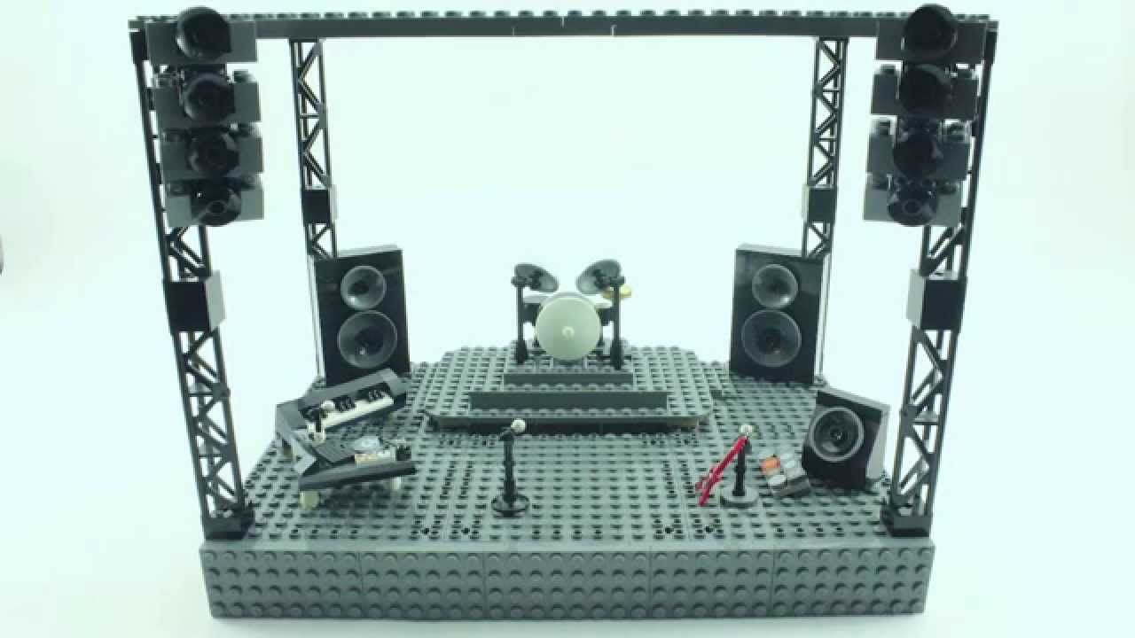 How to Build a LEGO Stage for a Rock Concert in Stop-Motion (Stage from The Guilty Club - Wating)