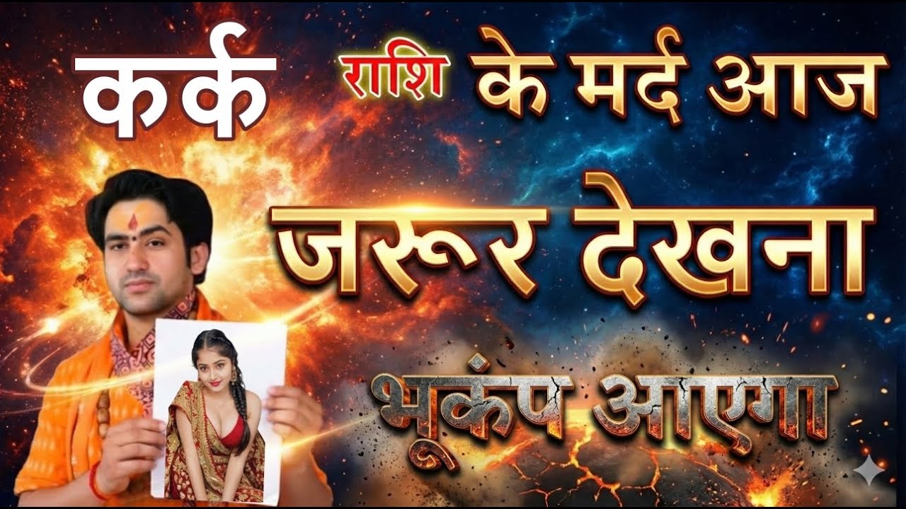 कर्क राशि के मर्द आज जरूर देखना  भूकंप आएगा