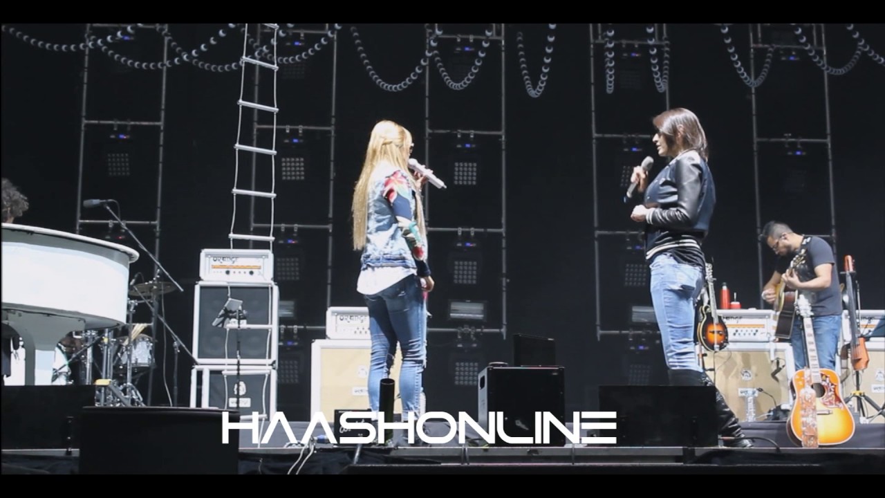 Ha*Ash en prueba de sonido / @ Palacio de los Deportes