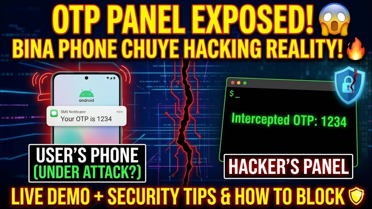 🚨 How Hackers Read Your OTP? OTP Panel Live Awareness Video 2026