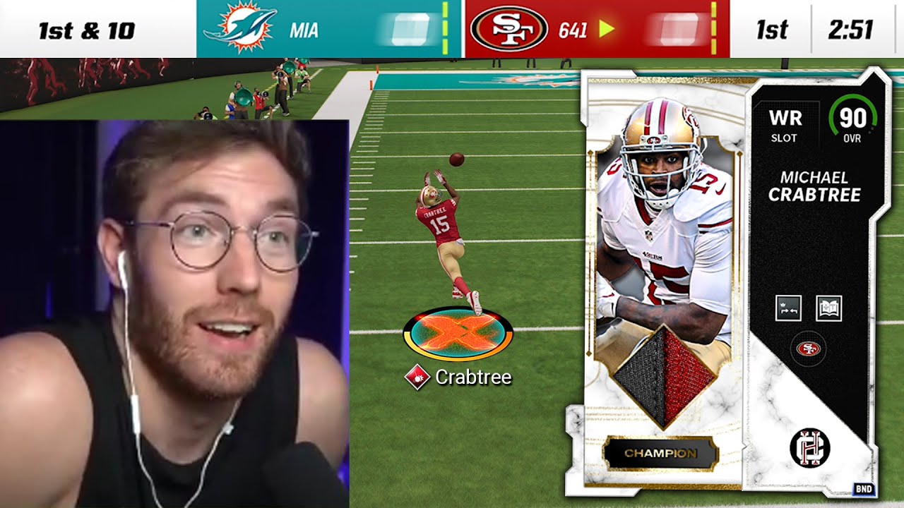 Using 90 Overall Michael Crabtree! Best WR In MUT...