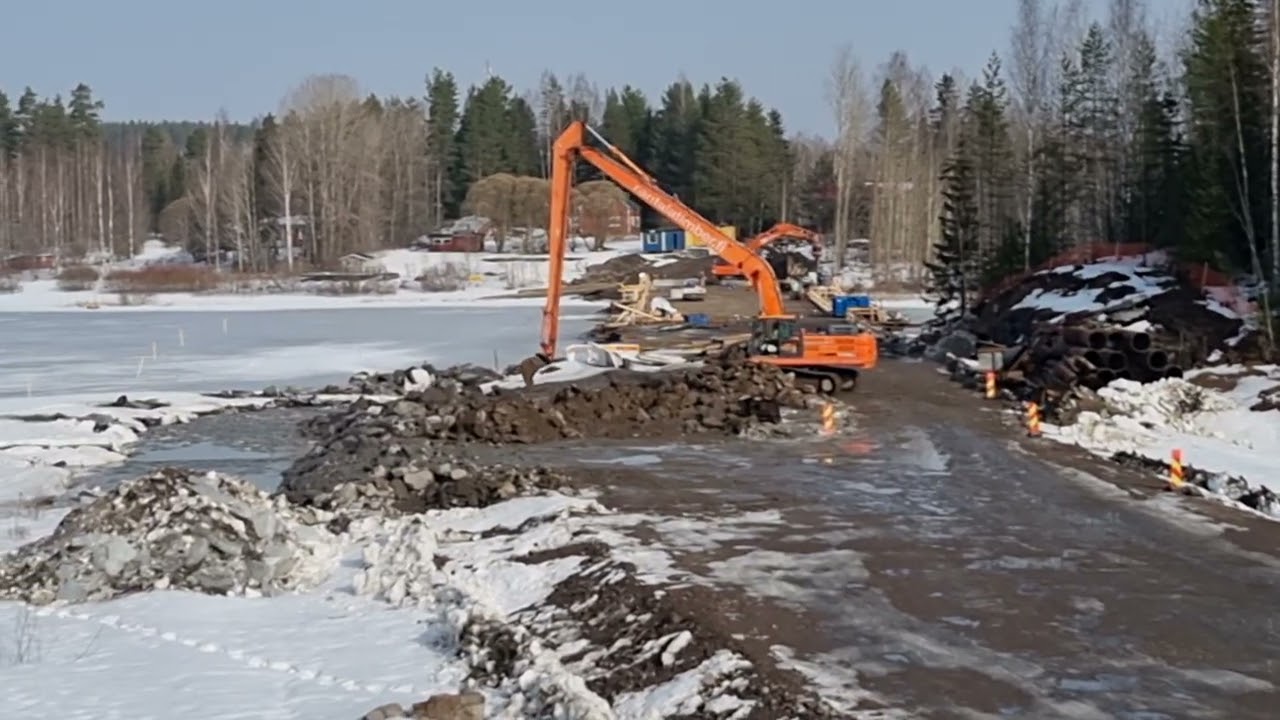 Etelärannan massanvaihtotyöt käynnistyi taas