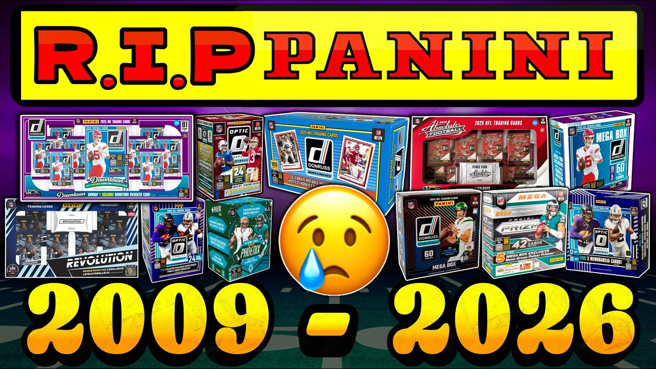 THE END OF AN ERA!😢 LICENSED PANINI FOOTBALL WILL BE MISSED!❤️