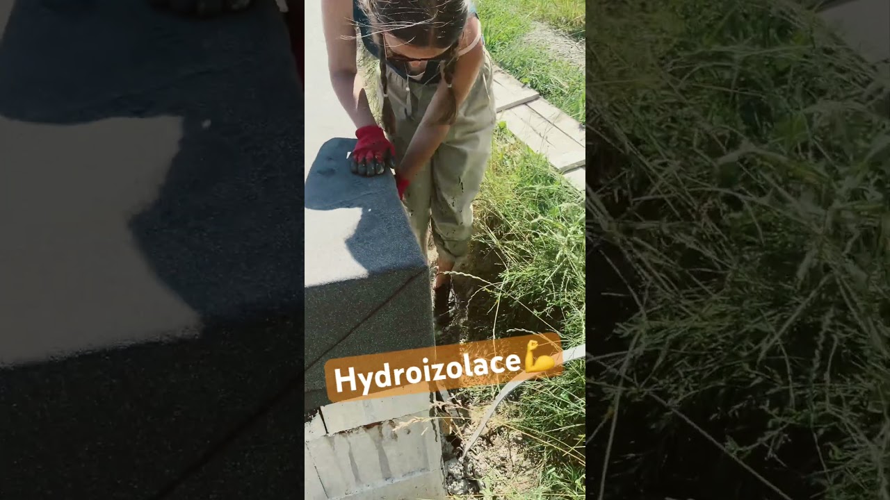 Pokl&aacute;d&aacute;n&iacute; vodorovn&eacute; hydroizolace💪#postaviljsemdum