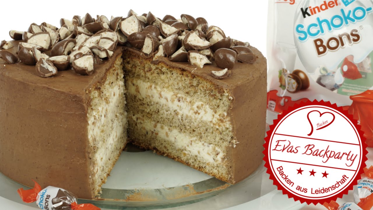 Kinder Schoko-Bons-Torte / Schokobons Torte / Geburtstag / Backen mit Evas Backparty