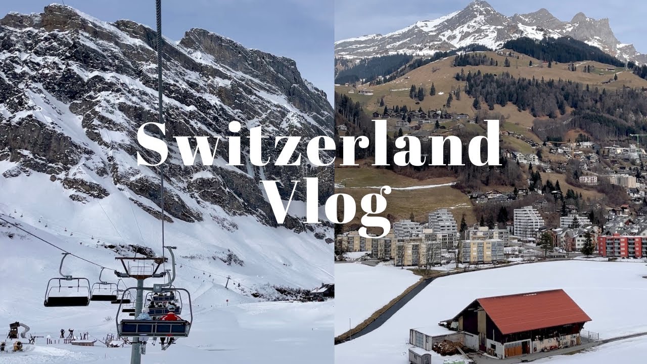vlog스위스 직장인 브이로그🇨🇭일주일 점심도시락🍙| 초보자는 죽어나는 스위스 스키장⛷️feat.루체른 엥겔베르그Engelberg 스키 브이로그