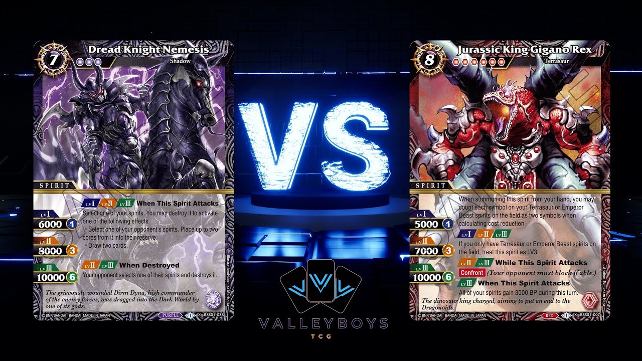 Purple Shadows VS Red Terrasaur! Battle Spirits Saga Gameplay! Locals Tournament Final Round