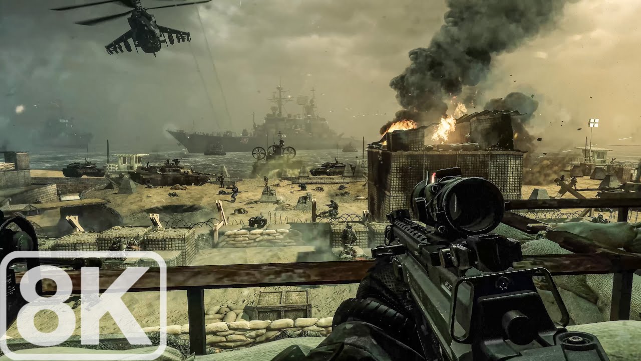 U.S. Army (Fort Santa Monica under Invasion) Call of Duty Ghosts - 8K