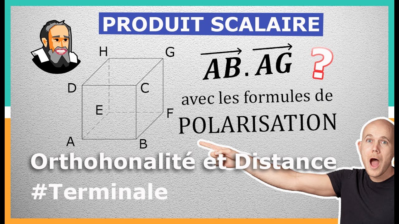 PRODUIT SCALAIRE dans l'Espace avec la POLARISATION - Exercice Corrigé - Terminale