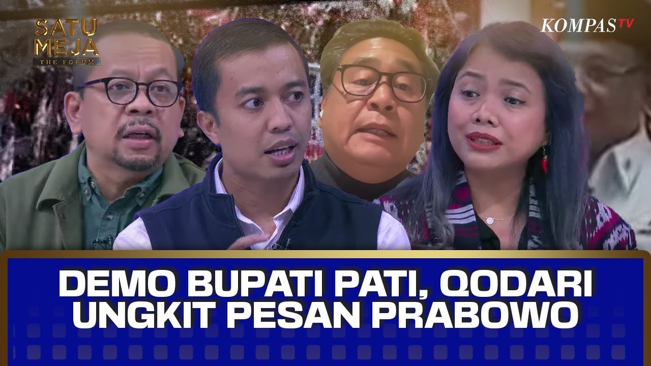 Qodari Ungkit Pesan Prabowo ke Kepala Daerah Soroti Demo di Pati, Bivitri: Ada Kemarahan | SATU MEJA